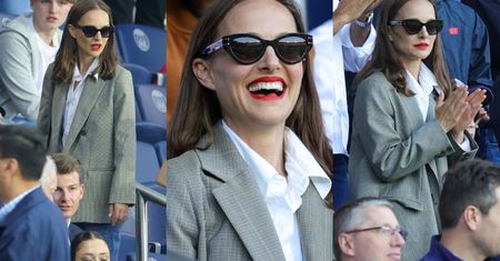 Natalie Portman kibicuje na meczu w Paryżu. Dzień wcześniej jej męża przyłapano z 25-latką (ZDJĘCIA)