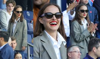 Natalie Portman kibicuje na meczu w Paryżu. Dzień wcześniej jej męża przyłapano z 25-latką (ZDJĘCIA)