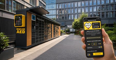 Defibrylatory AED przy maszynach Paczkomat®. Akcja InPost i Centrum Ratownictwa, którą możesz wesprzeć