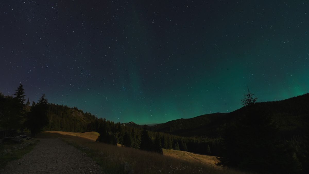 Zorza polarna w Tatrach