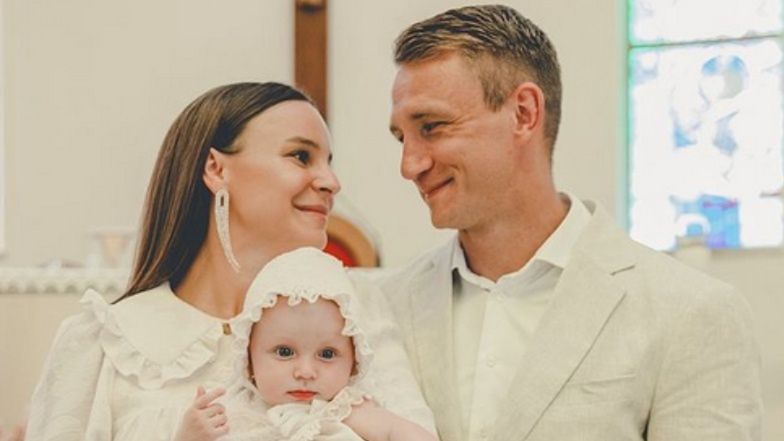 Paulina i Jakub Rzeźniczakowie ochrzcili córkę