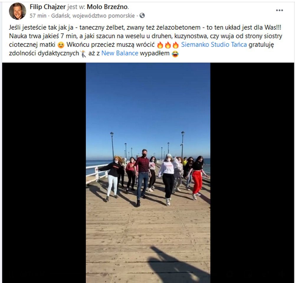 "Jerusalema" na molo w Brzeźnie