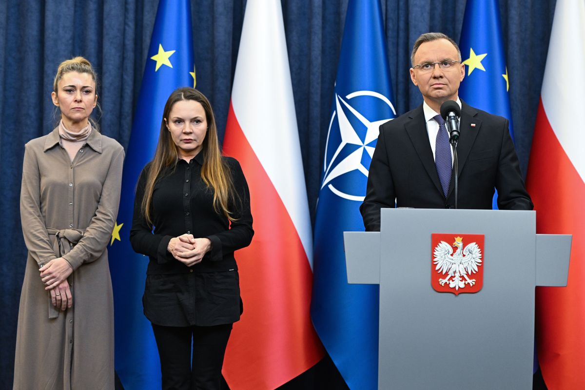 Andrzej Duda spotkał się z żonami Mariusza Kamińskiego i Macieja Wąsika