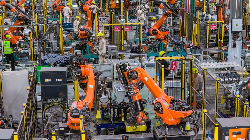 Workers Produce New Energy Vehicle Parts At Factory In Jinhua
JINHUA, CHINA - SEPTEMBER 03: Industrial robots operate on a production line as workers manufacture new energy vehicle parts at Zhejiang Zhixin Technology Co., Ltd. in Jinhua, Zhejiang Province of China on September 3, 2026. The factory is ramping up production to fulfill orders for the growing new energy vehicle sector. (Photo by Yang Meiqing/VCG via Getty Images)
VCG
china