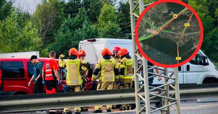 Wypadek na S8. Trasa była zakorkowana
