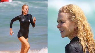 Naturalna Nicole Kidman onieśmiela figurą na plaży. Jest ogień?