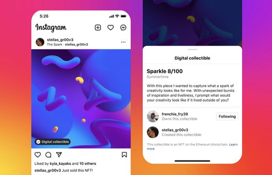 Na Instagramie twórcy mogą tworzyć i sprzedawać NFT