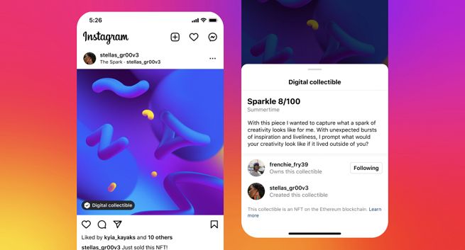Na Instagramie twórcy mogą tworzyć i sprzedawać NFT