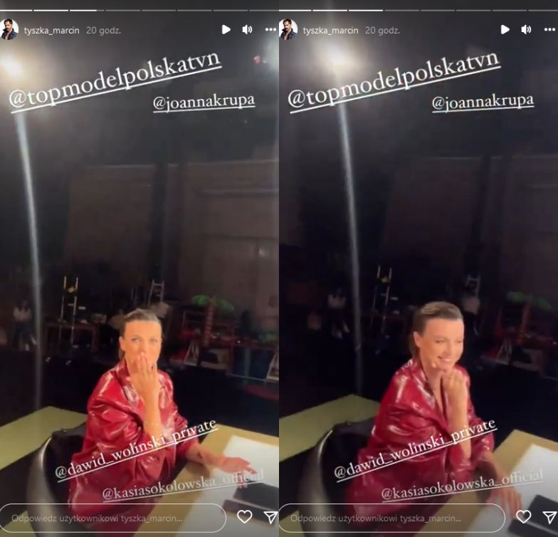 Marcin Tyszka relacjonuje pracę na planie "Top Model"