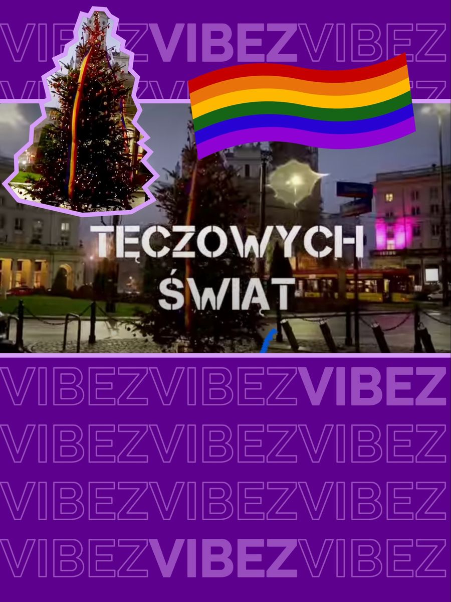 Tęczowa choinka