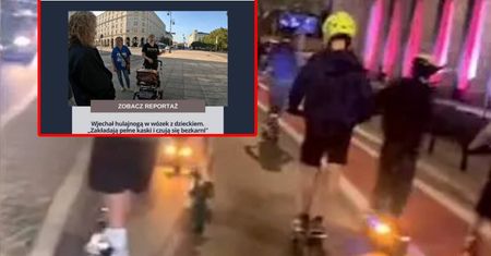 Wjechał hulajnogą prosto w wózek. Zamiast refleksji wyzwiska i gaz