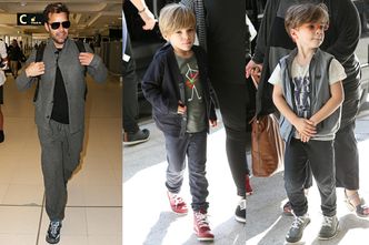 Ricky Martin z synami na lotnisku! SŁODKIE?