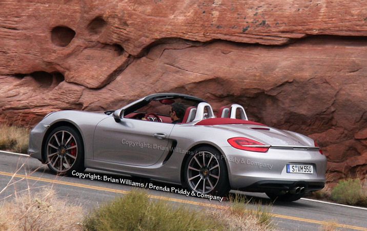 Porsche Boxster S 2012 na golasa - zdjęcia szpiegowskie bez kamuflażu