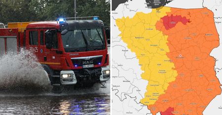 Niebezpieczna pogoda. Najwyższy stopień ostrzeżeń