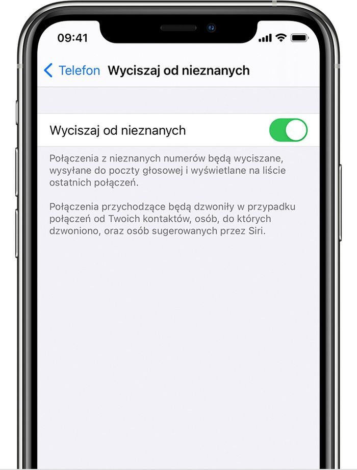 Ustawienia blokowania niechcianych połączeń w iOS-ie