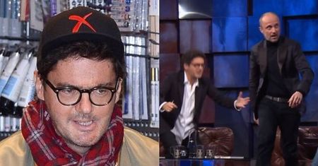 "Kuba Wojewódzki". Łukasz Simlat CHCIAŁ WYJŚĆ PODCZAS WYWIADU! Nie spodobał mu się żenujący żart prowadzącego...