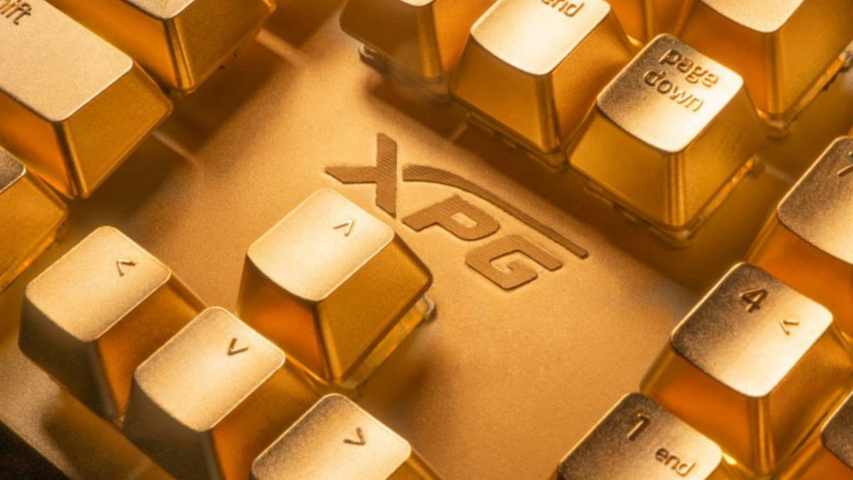 Klawiatura XPG Golden Summoner. Klawisze dla graczy pokryte 24-karatowym zlotem 1