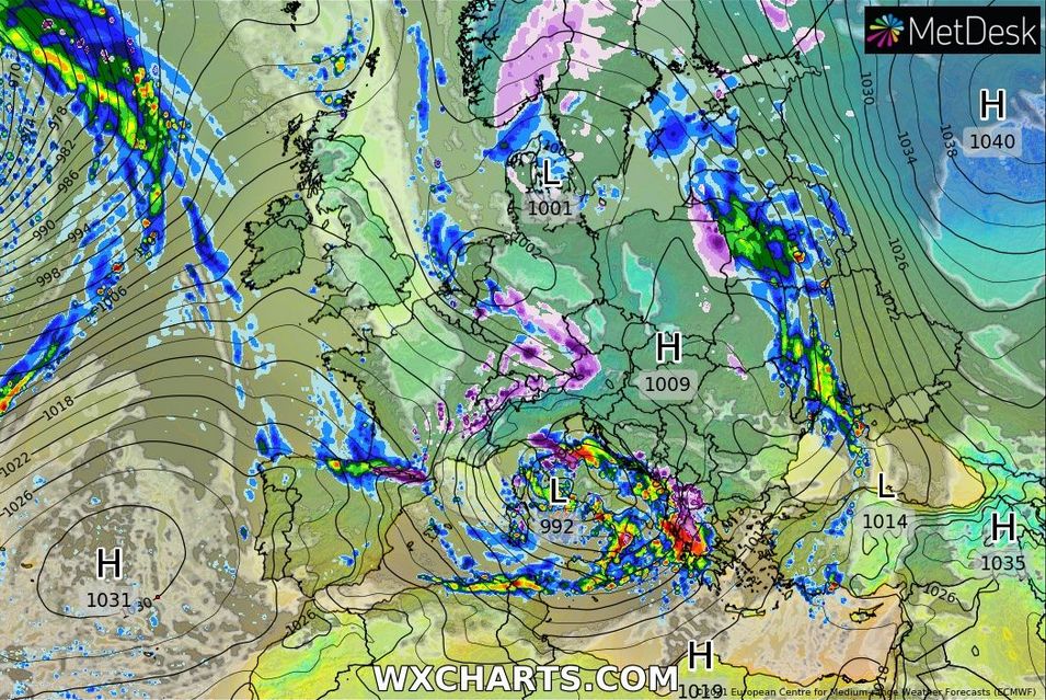 Prognoza pogody. W środę mróz nie odpuści (WXCHARTS.COM)