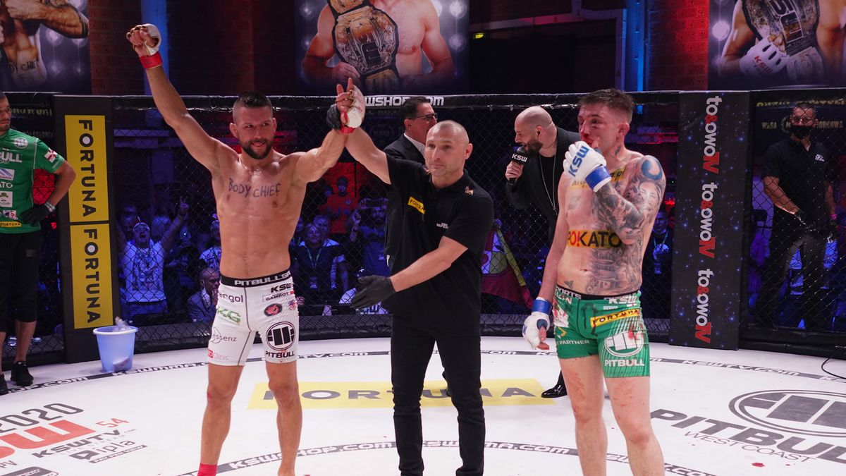 Zdjęcie okładkowe artykułu: Materiały prasowe / KSW / na zdjęciu: Mateusz Gamrot i Norman Parke