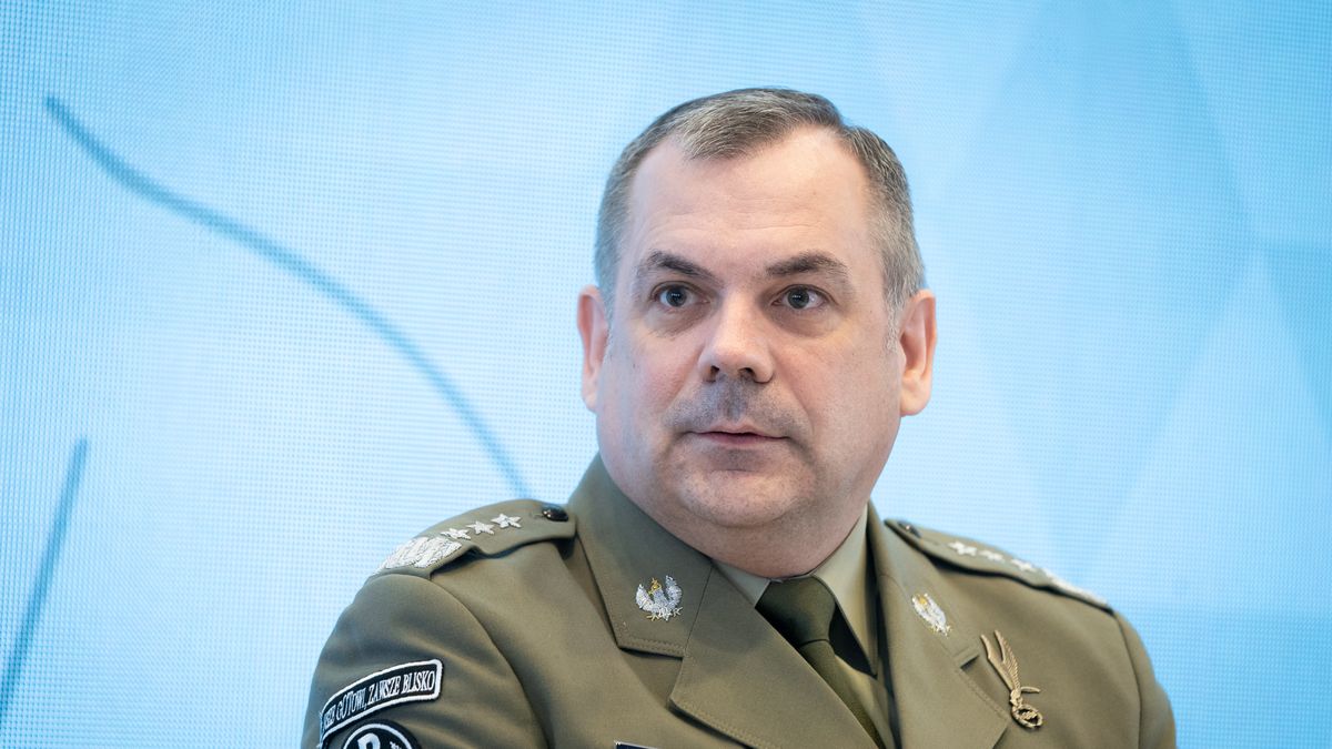 Commander of the Territorial Defense Forces Wieslaw Kukula during the conference "Homeland Defence Act - New Power of the Polish Army" at War Studies Academy in Warsaw, Poland on March 28, 2022 (Photo by Mateusz Wlodarczyk/NurPhoto via Getty Images)