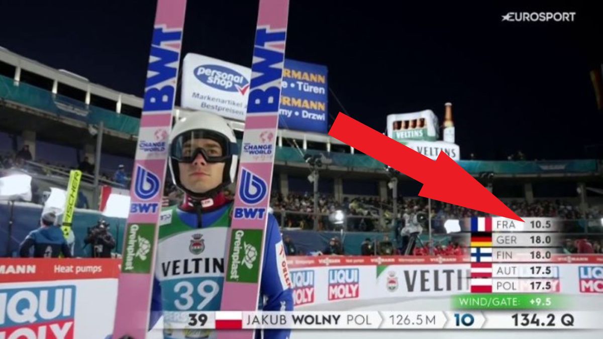 Twitter / x.com/Eurosport_PL / Na zdjęciu: Jakub Wolny - kwalifikacje w Oberstdorfie