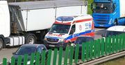 Wypadek na A4 pod Legnicą. Bus zderzył się z ciężarówką