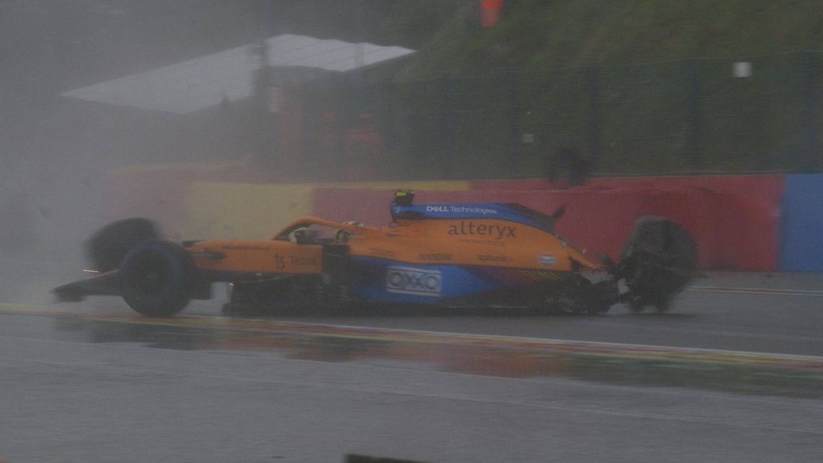 Zdjęcie okładkowe artykułu: Twitter / Formula 1 / Na zdjęciu: wypadek Lando Norrisa