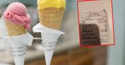 Kupił dwie gałki lodów w Krakowie. Pokazał nam paragon