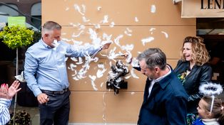 Lenek, smakosz lodów, dołączył do szlaku Śladem Toruńskich Aniołów [fotogaleria]