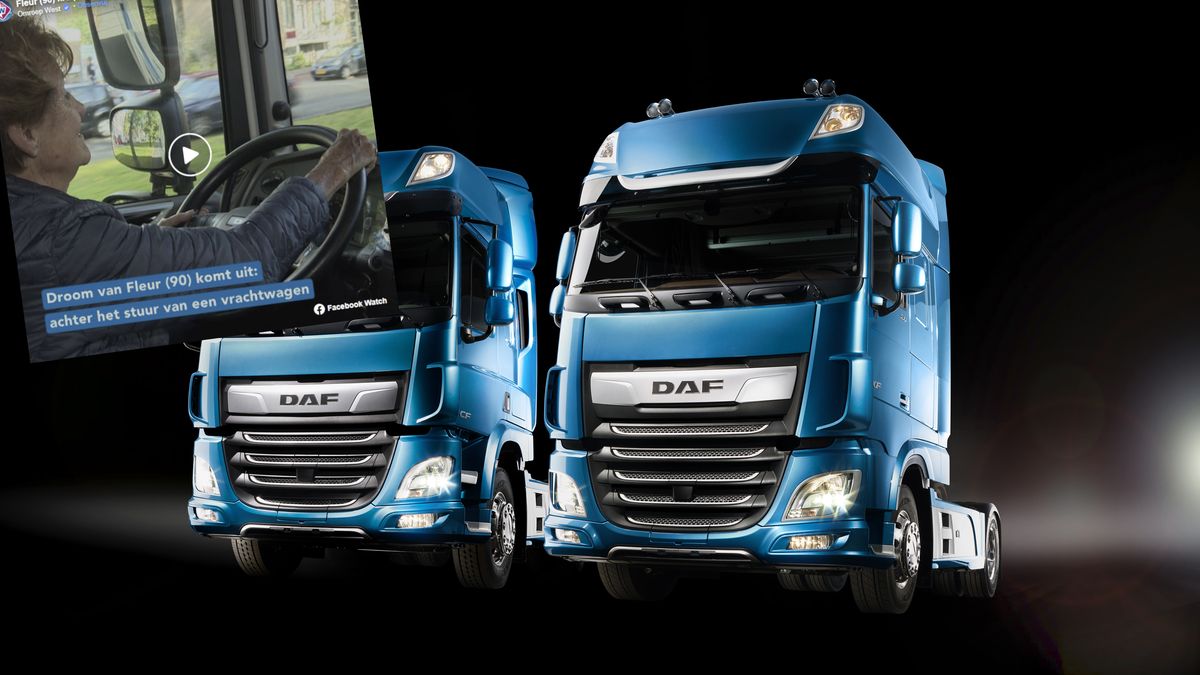 90-latka miała okazję poprowadzić ciężarówkę