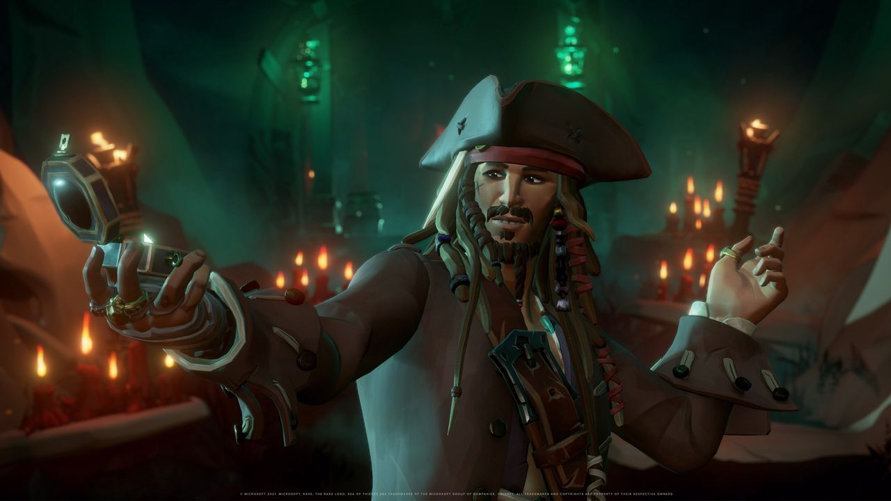 Jack Sparrow i inni piraci z Karaibów w Sea of Thieves