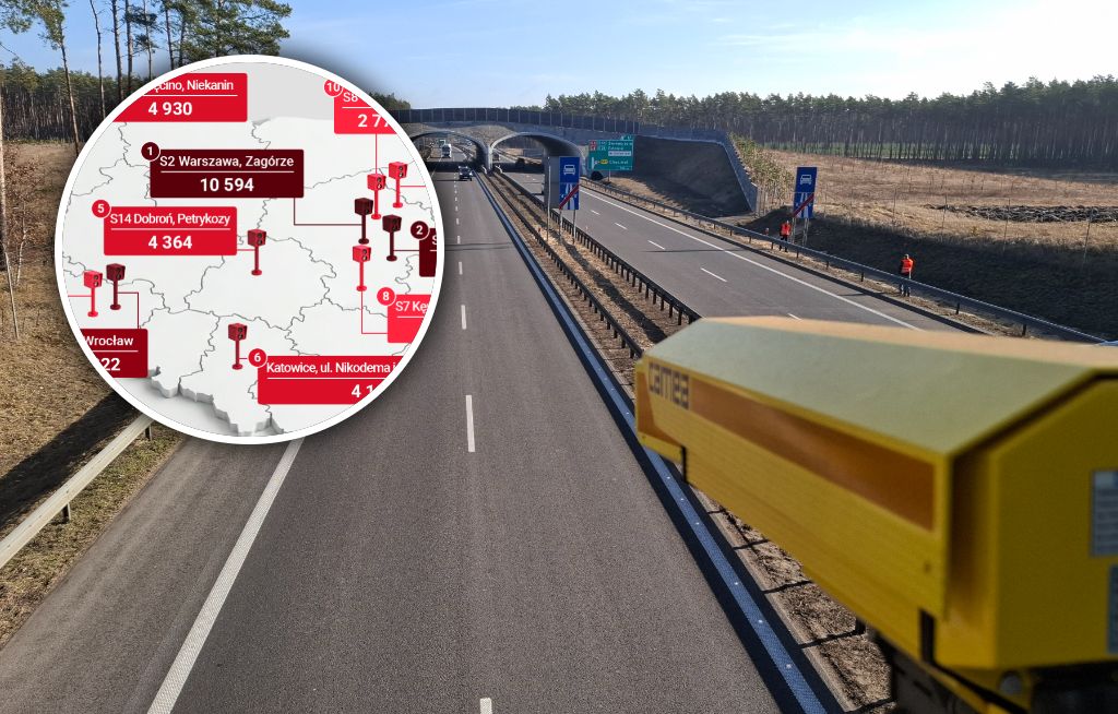 Top 10 odcinkowych pomiarów prędkości. Tu kierowcy wpadają tysiącami