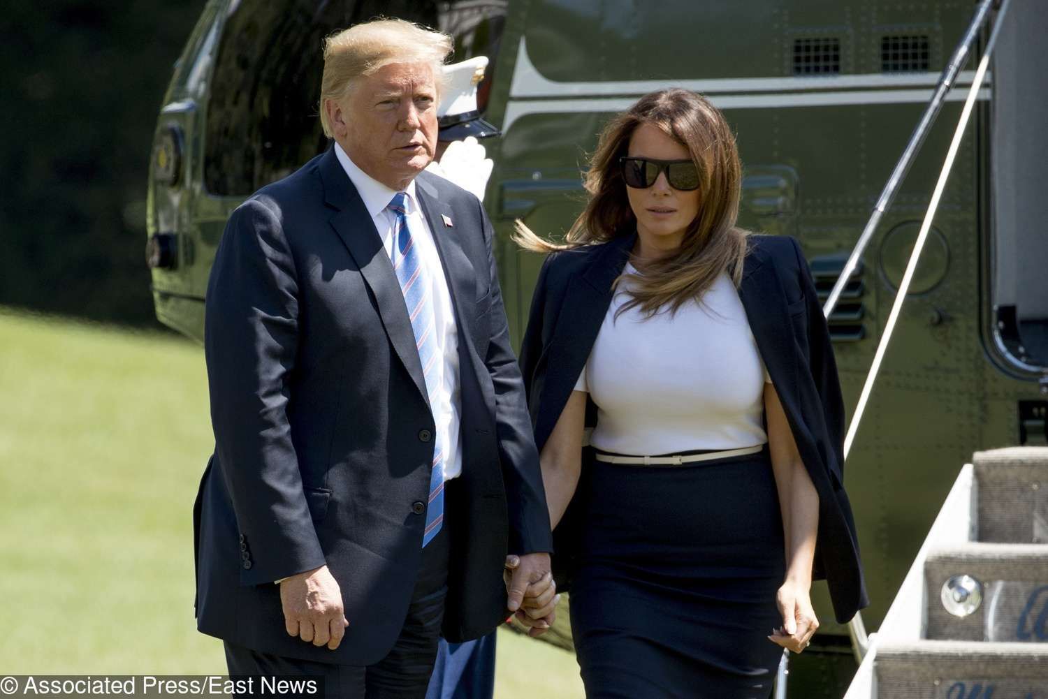 Melania Trump w komplecie od Michaela Korsa