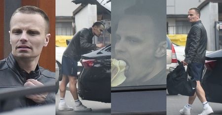 Marcin Hakiel robi formę po rozstaniu. Zabrał 13-letniego syna na trening do centrum Anny Lewandowskiej... (ZDJĘCIA)