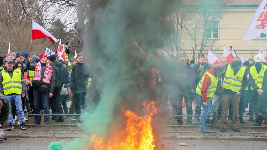 Poprzedni protest rolników i związkowców Solidarności w Warszawie.