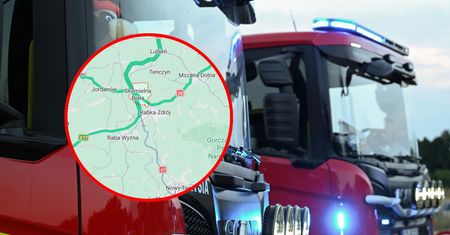 Pożar auta w tunelu na Zakopiance. Trasa była zablokowana