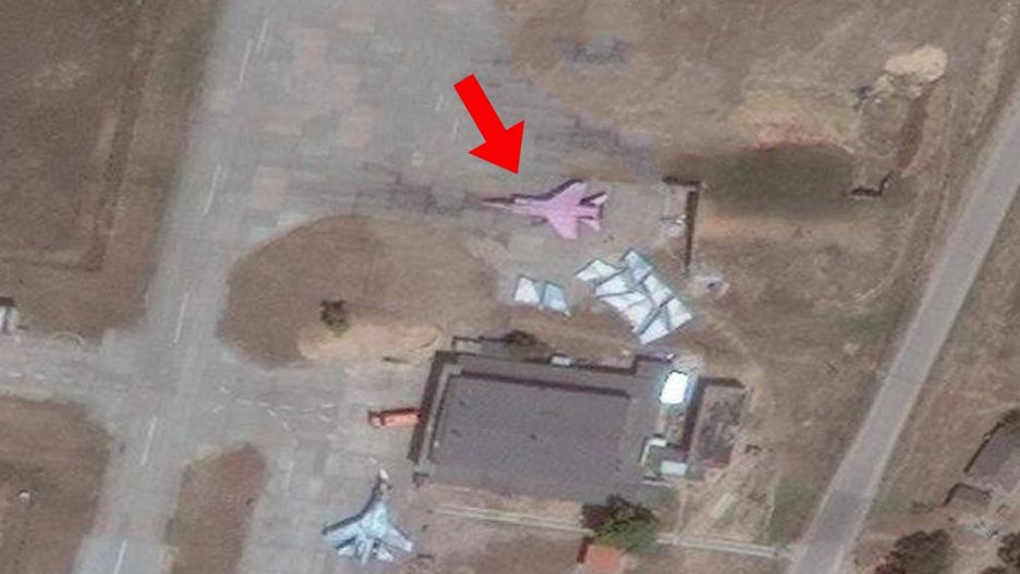 Różowy MiG-31 w Rosji