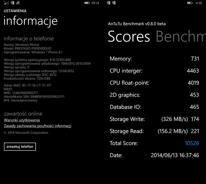 Prestigio MultiPhone PSP8500DUO - test 10