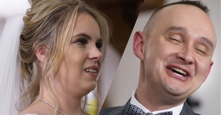 "Ślub od pierwszego wejrzenia". Pan młody nie mógł powstrzymać śmiechu. "Zapytałam go, czy czegoś nie palił"