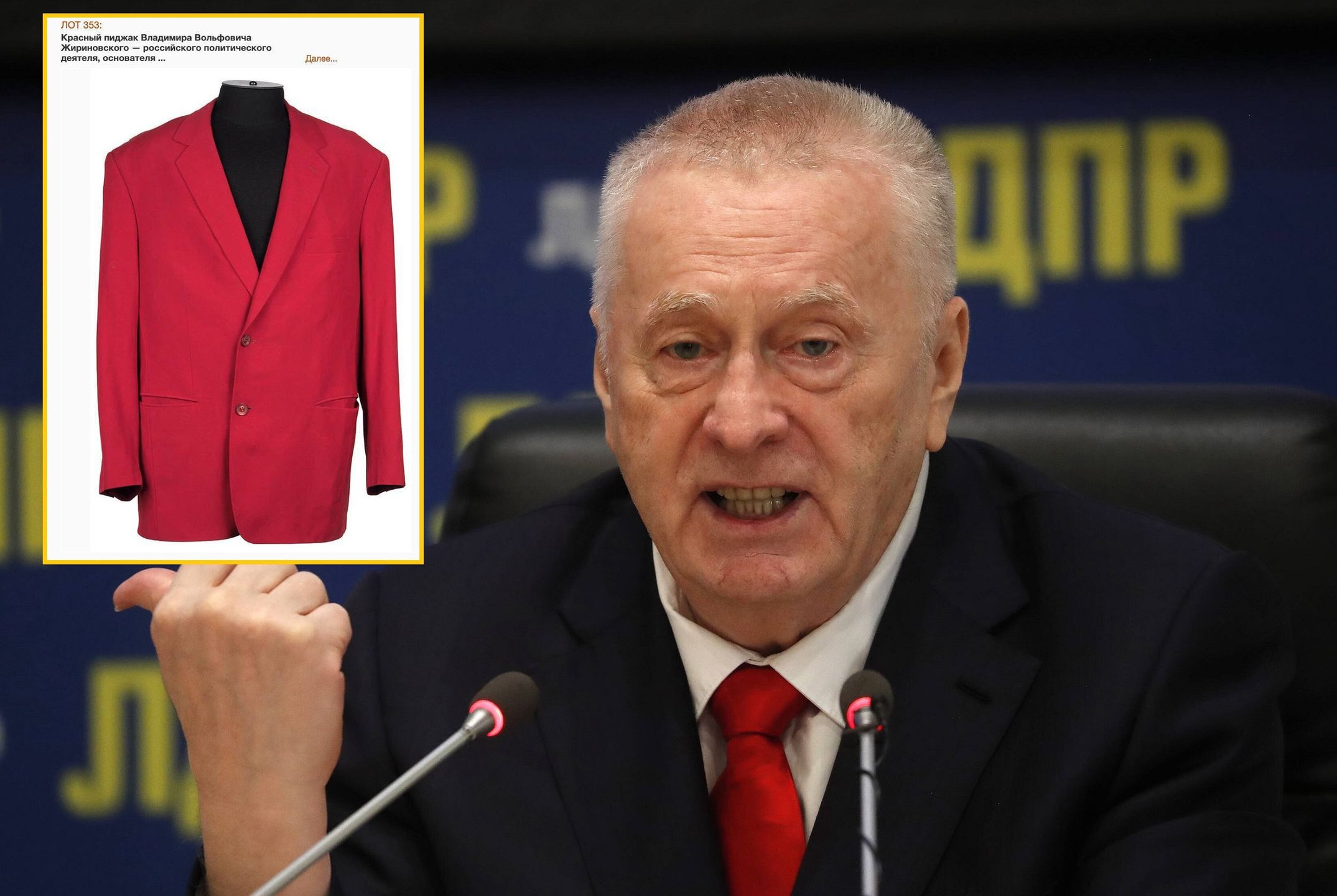 Marynarka Żyrinowskiego pod młotek