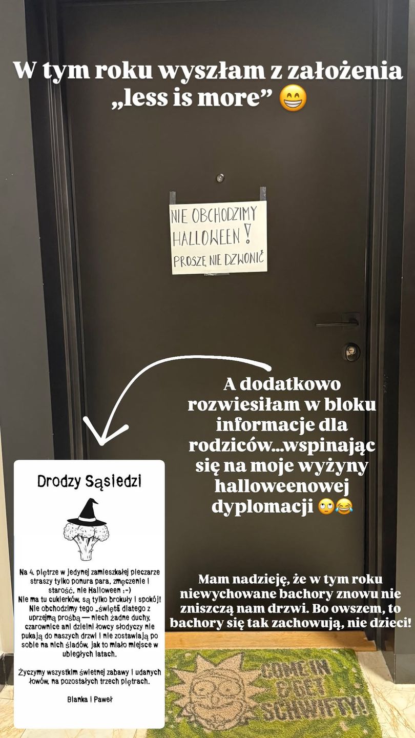 Blanka Lipińska gotowa na Halloween
