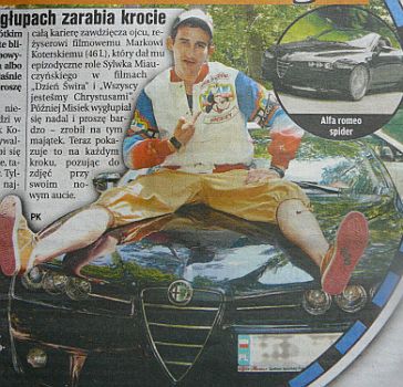 Koterski kupił auto za 200 tysięcy