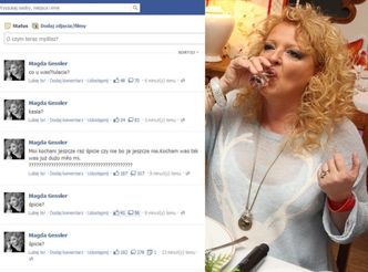 Magda Gessler "zmęczona" na Facebooku? (FOTO)