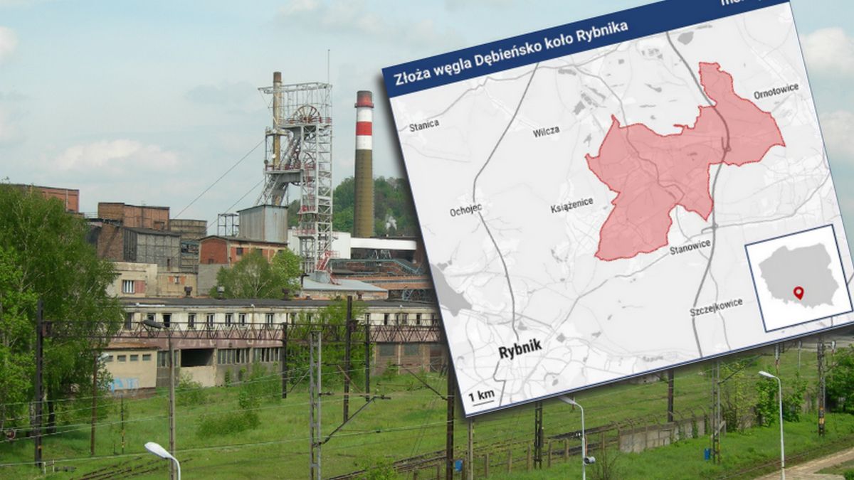 Kopalnia Dębieńsko i złoża koło Rybnika 
