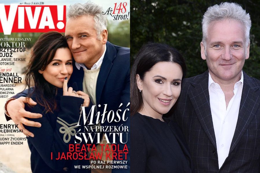Beata Tadla i Jarosław Kret na okładce magazynu "Viva!"
