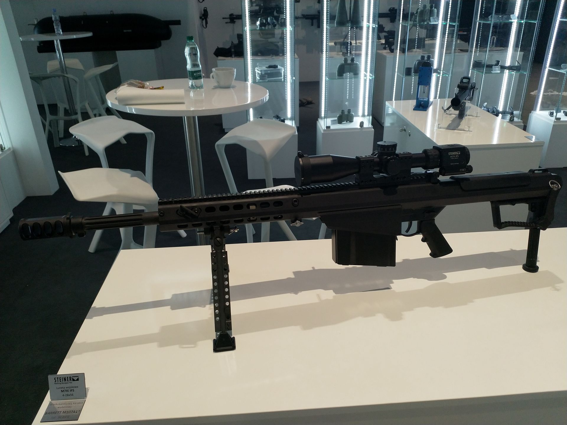 Barrett M107A1 wystawiany podczas targów MSPO.