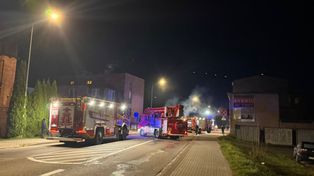 Bytów: Pożar na ulicy Prostej.