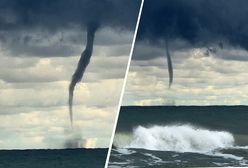 Nagle pokazał się ogromny lej. Spektakularne zdjęcie z Ustki