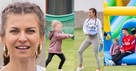 Anna i Robert Lewandowscy bawią się z Klarcią w przerwach od pracy (ZDJĘCIA)