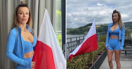 Doda uczciła rocznicę Krwawej Niedzieli na Wołyniu. W kusym stroju wywiesiła polską flagę